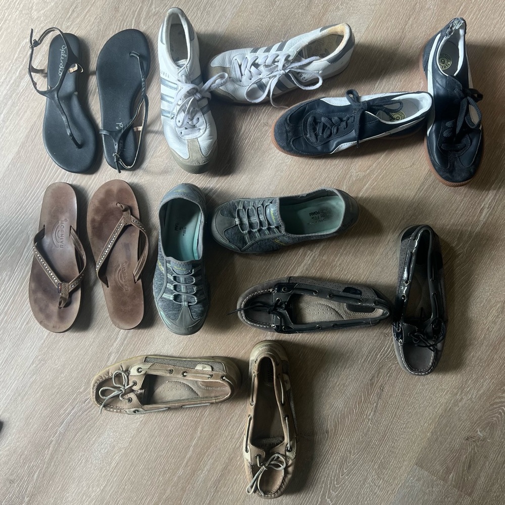 Adidas Samoa, Puma Super Liga, Skechers, Splendid, Sperry Angelfish, Rainbow